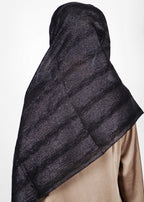 BeingMuslims Metallic Acqua Party Wear Hijab Black Pack of 10