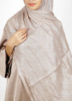 BeingMuslims Metallic Acqua Party Wear Hijab Bronze Pack of 10