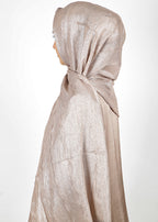 BeingMuslims Metallic Acqua Party Wear Hijab Bronze Pack of 10