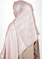 BeingMuslims Metallic Acqua Party Wear Hijab Light Pink Pack of 10