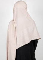 BeingMuslims Textured Mildly Sparkling Hijab Light Beige Pack of 10