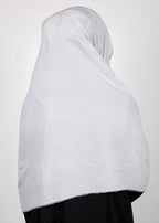 BeingMuslims Textured Mildly Sparkling Hijab Light Grey Pack of 10