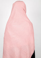 BeingMuslims Textured Mildly Sparkling Hijab Light Pink Pack of 10
