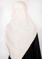 BeingMuslims Textured Mildly Sparkling Hijab Pearl Pack of 10