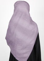 BeingMuslims Textured Mildly Sparkling Hijab Purple Pack of 10
