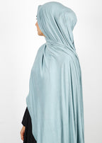 BeingMuslims Stylish Diamond Work Jersey Hijab Pale Blue Pack of 10