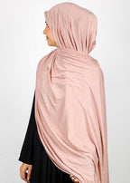 BeingMuslims Stylish Diamond Work Jersey Hijab Salmon Pack of 10