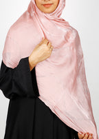 BeingMuslims Diamond Work Organza Blush Pink Hijab Blush pink Pack of 10