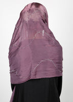 BeingMuslims Diamond Work Organza Blush Pink Hijab Purple Pack of 10