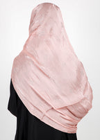 BeingMuslims Graceful Diamond Work Organza Hijab Blush pink Pack of 10