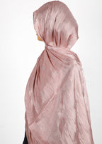 BeingMuslims Graceful Diamond Work Organza Hijab Light Purple Pack of 10
