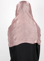 BeingMuslims Graceful Diamond Work Organza Hijab Light Purple Pack of 10