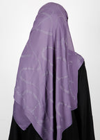 BeingMuslims Chic Diamond Work Chiffon Hijab Lavender Pack of 10