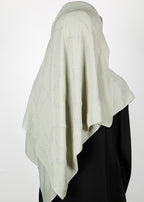 BeingMuslims Chic Diamond Work Chiffon Hijab Sea Green Pack of 10