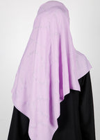 BeingMuslims Chic Diamond Work Chiffon Hijab Lilac Pack of 10
