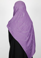 BeingMuslims Chic Diamond Work Chiffon Hijab Purple Pack of 10