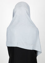 BeingMuslims Trendy Diamond Work Chiffon Hijab Ice Blue Pack of 10