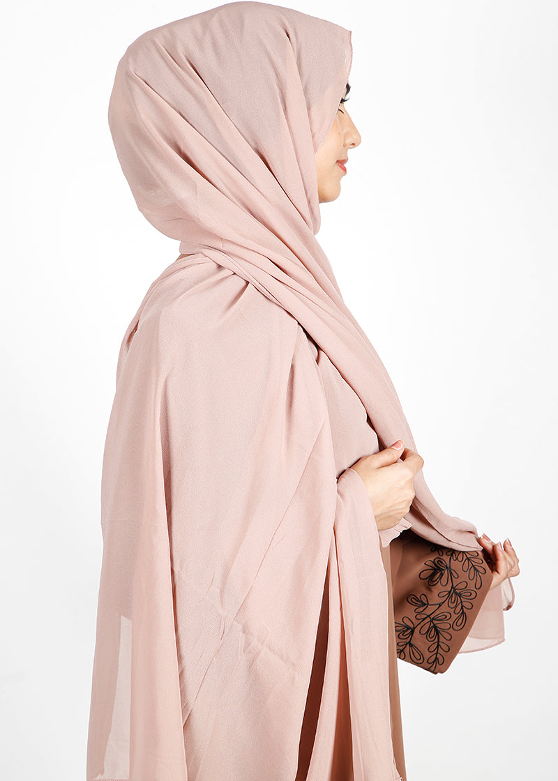 BeingMuslims Classic Luxe Georgette Hijab Almond Pack of 10