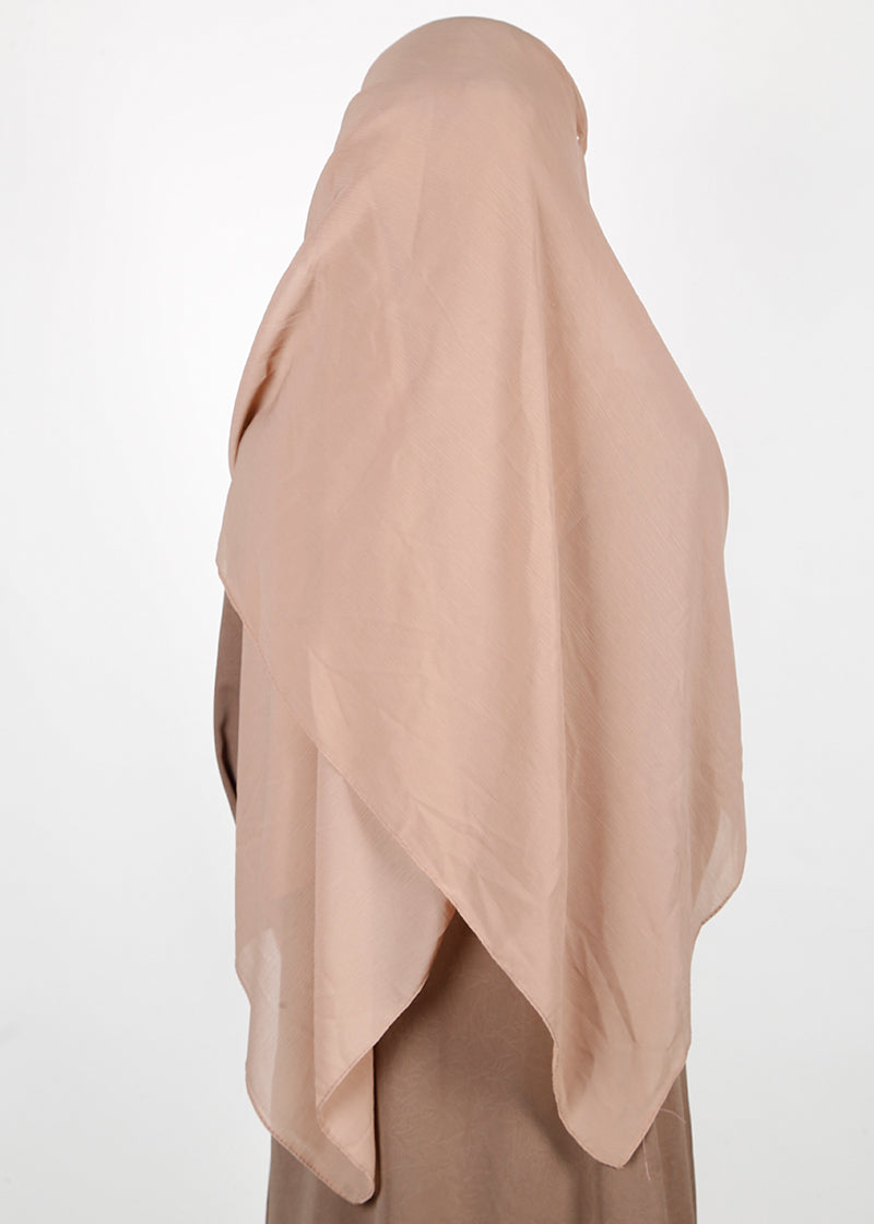 BeingMuslims Classic Luxe Georgette Hijab Almond Pack of 10