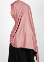 BeingMuslims Textured Gleaming Hijab Medium Pink Pack of 10