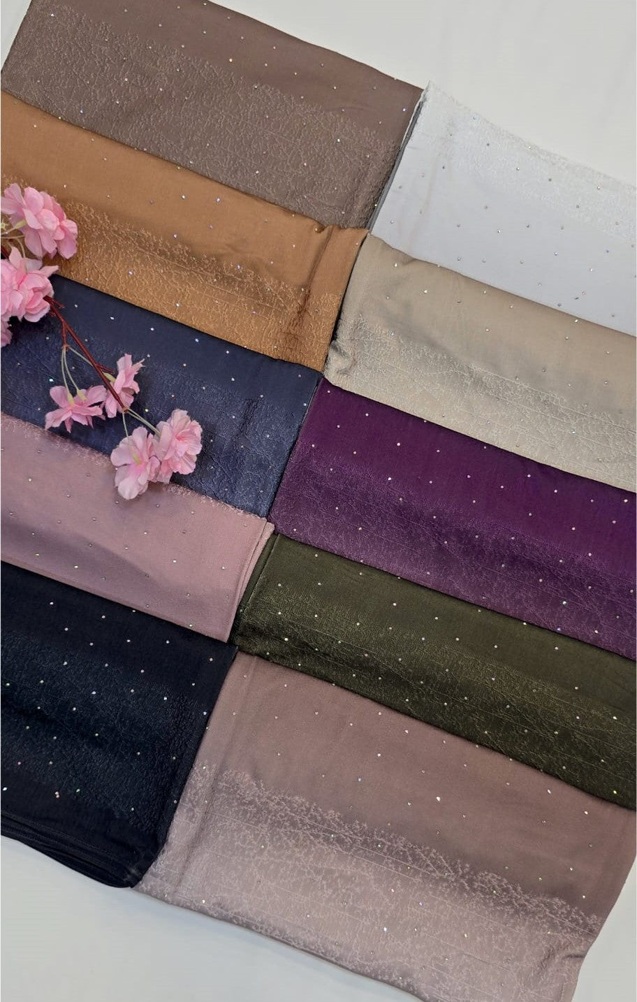BEINGMUSLIMS OMBRE JERSEY DIAMOND PEARL Pack of 10