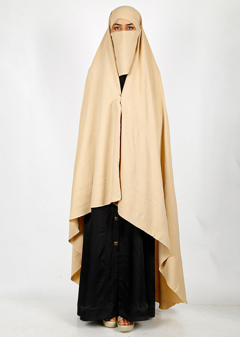 BeingMuslims Irani Chadar in CY Crush Beige Pack of 10