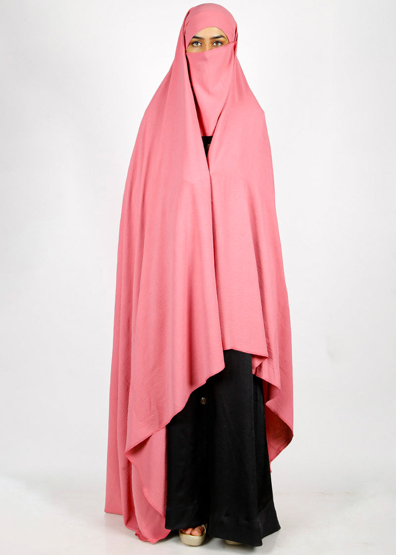 BeingMuslims Irani Chadar in CY Crush Pink Pack of 10