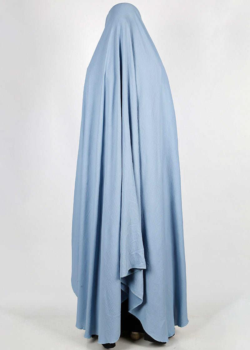 BeingMuslims Irani Chadar in CY Crush Sky Blue Pack of 10