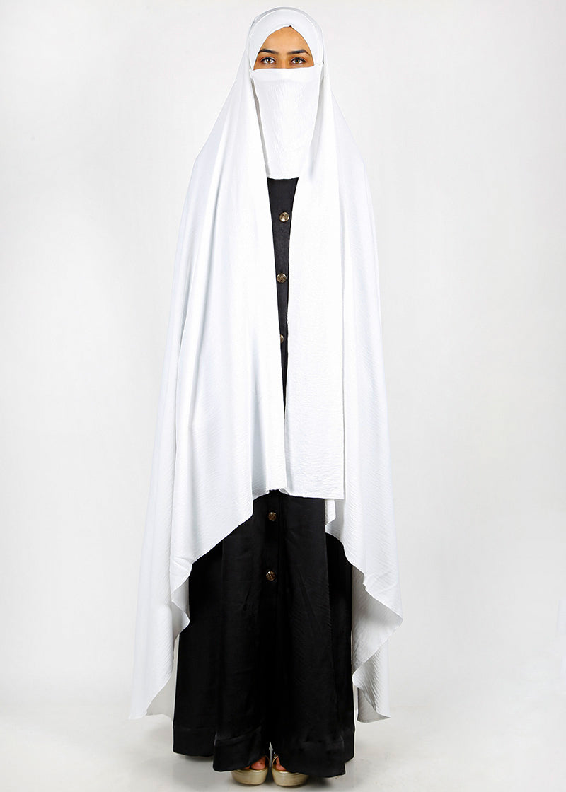 BeingMuslims Irani Chadar in CY Crush White Pack of 10