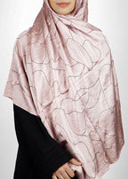 BeingMuslims Swarovski Work Satin Hijab Mauve Pack of 10