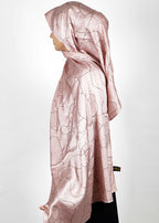 BeingMuslims Swarovski Work Satin Hijab Mauve Pack of 10