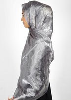 BeingMuslims Swarovski Work Organza Luxury Hijab Grey Pack of 10