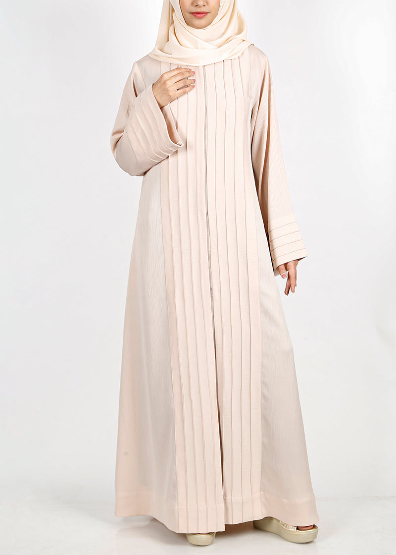 BeingMuslims Cascade Pleated Elegant Abaya