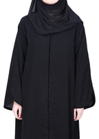 Being Muslims Minimalist Piping Abaya Black