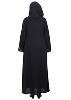 Being Muslims Minimalist Piping Abaya Black