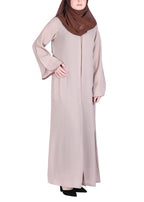 Being Muslims Minimalist Piping Abaya Light Beige