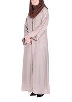Being Muslims Minimalist Piping Abaya Light Beige