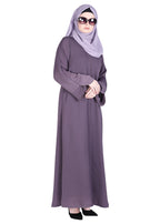 Being Muslims Minimalist Piping Abaya Purple