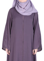 Being Muslims Minimalist Piping Abaya Purple