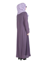 Being Muslims Minimalist Piping Abaya Purple