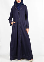 BeingMuslims Blazer Abaya Navy Blue