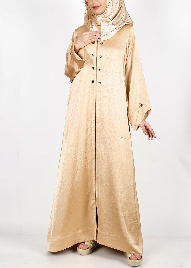 Being Muslims Silvermist Abaya with contrast sleeves