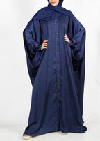 Being Muslims Batwing Button Down Kaftan Navy Blue