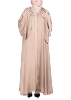 Being Muslims A Line Flowy n Flared Abaya Beige