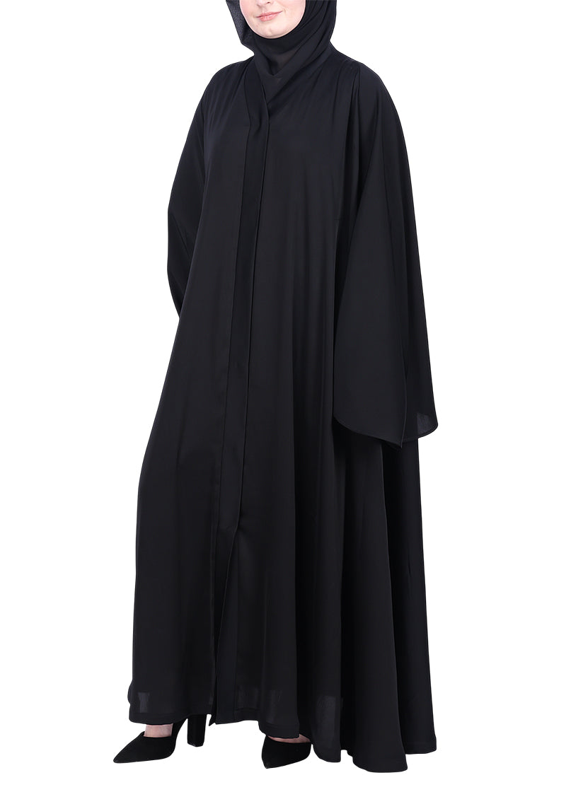 Being Muslims A Line Flowy n Flared Abaya Black