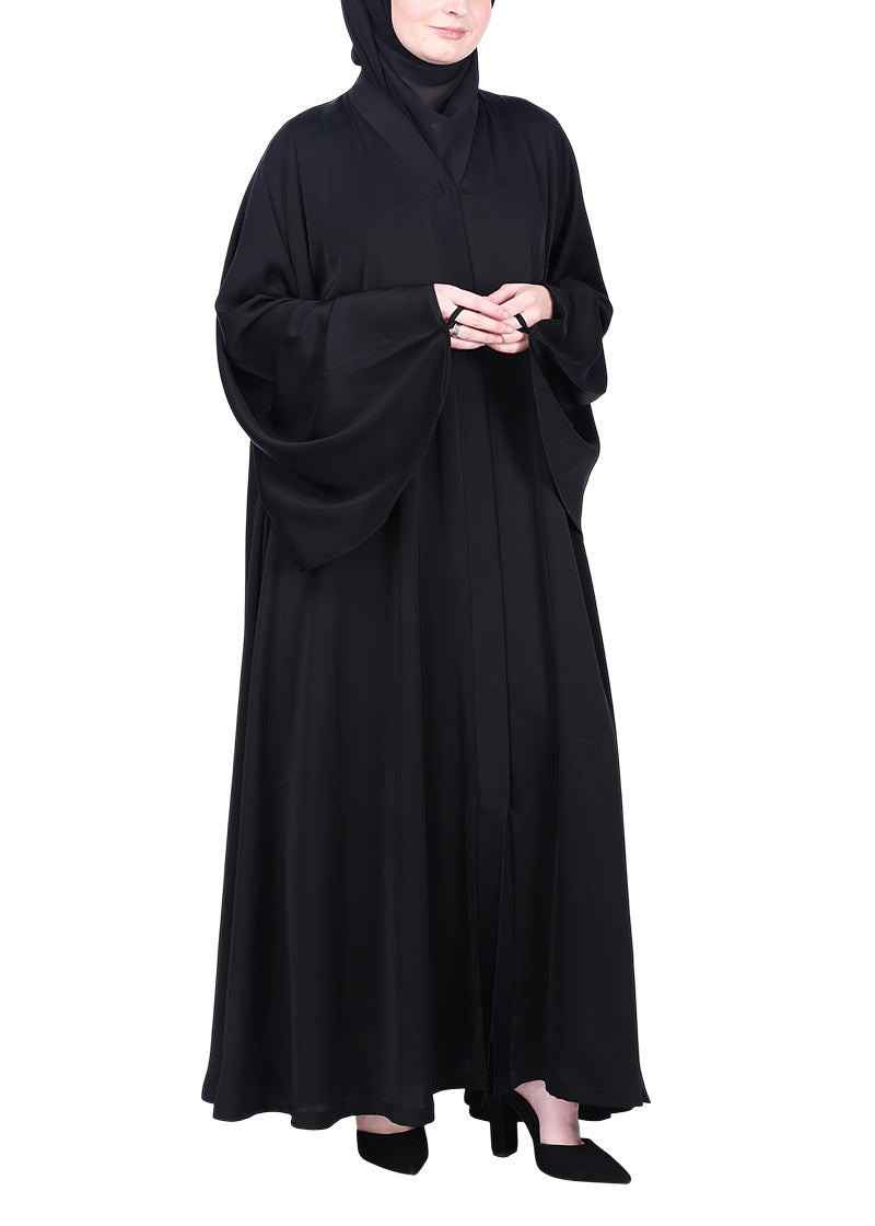 Being Muslims A Line Flowy n Flared Abaya Black
