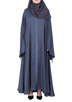 Being Muslims A Line Flowy n Flared Abaya Dark Grey
