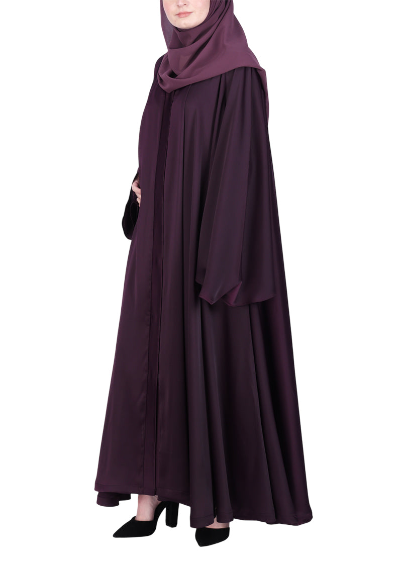 Being Muslims A Line Flowy n Flared Abaya Purple