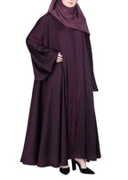 Being Muslims A Line Flowy n Flared Abaya Purple