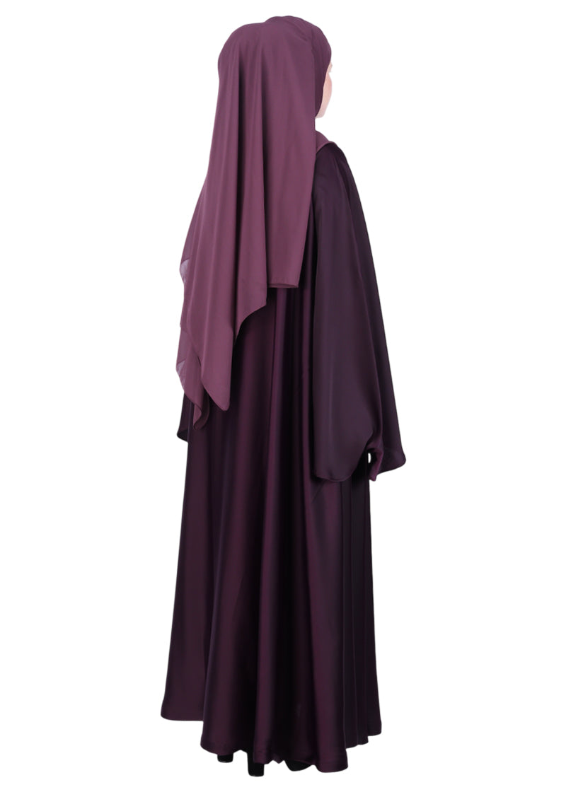 Being Muslims A Line Flowy n Flared Abaya Purple
